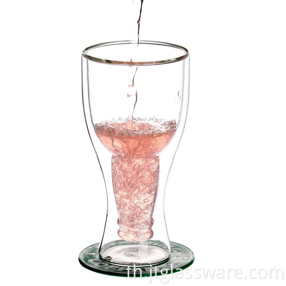 Double Layered Glasses Wine Cups